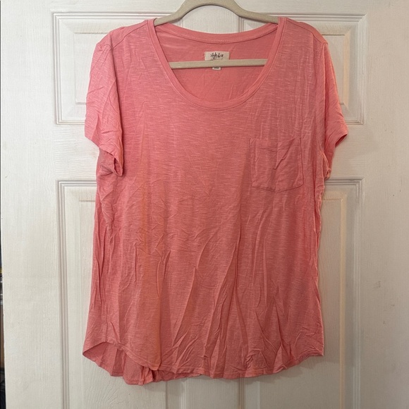 Style & Co. Pink Short Sleeve Tee - Picture 1 of 5